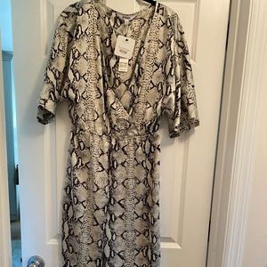 BB Dakota python print jumpsuit SZ M